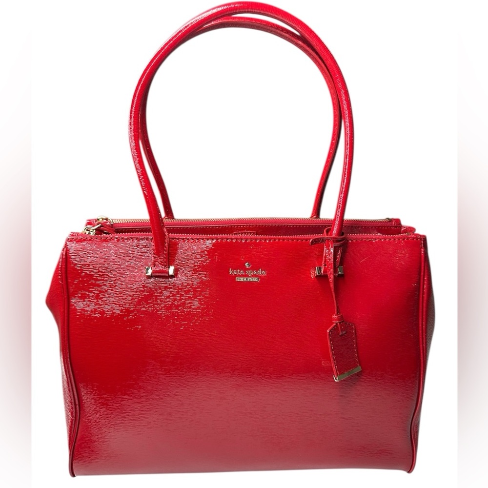 Kate Spade Patent Leather Red Shoulder Bag